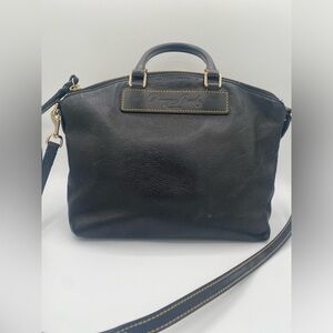 Dooney & Bourke Black Leather Florentine Vachetta Satchel